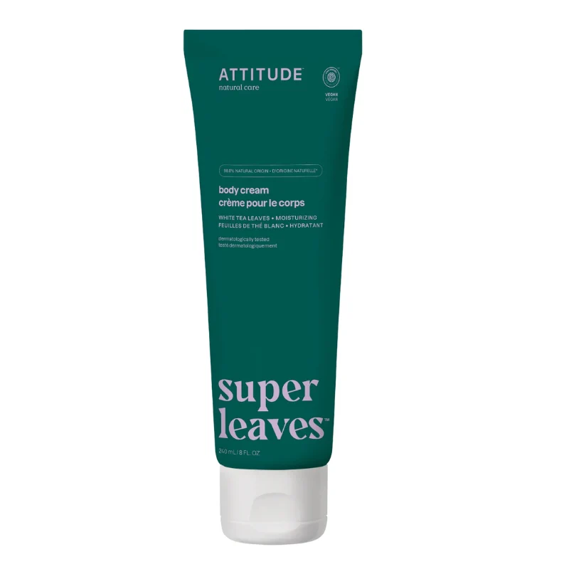 Super leaves crème pour le corps - Feuilles de thé blanc
