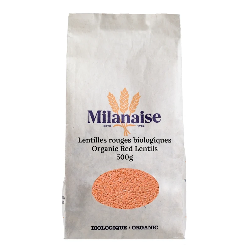 Lentilles rouges biologiques