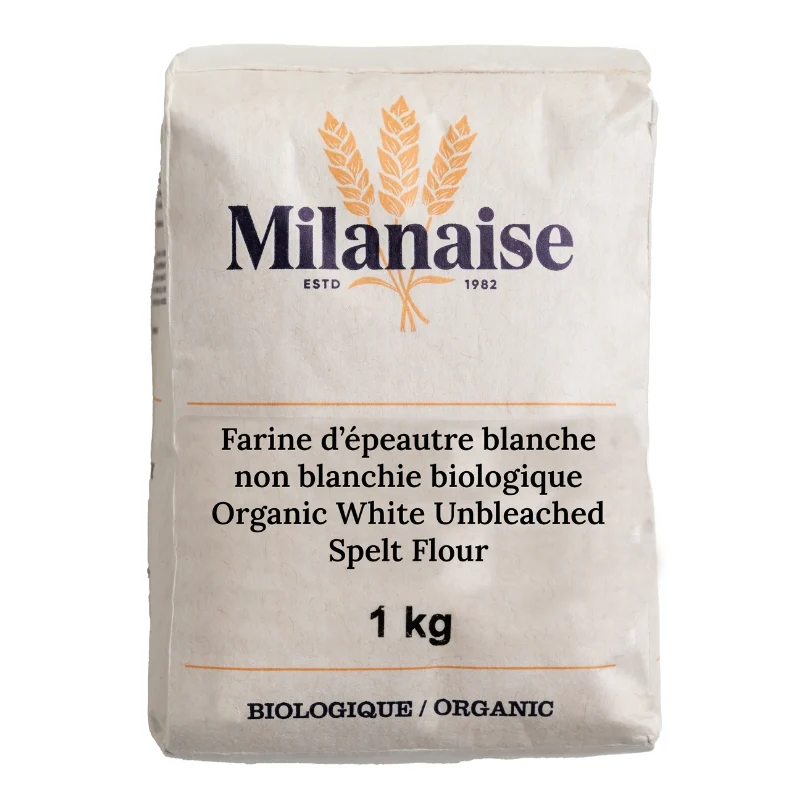 Farine d’épeautre blanche non blanchie biologique