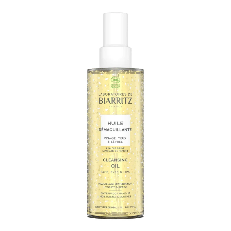 Huile Démaquillante Visage Yeux & Lèvres Bio