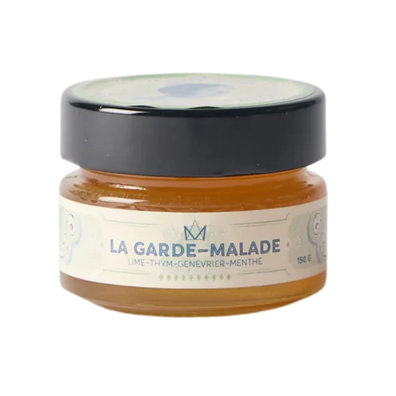 Miel - La Garde-Malade - Lime, thym, menthe poivrée et genévrier