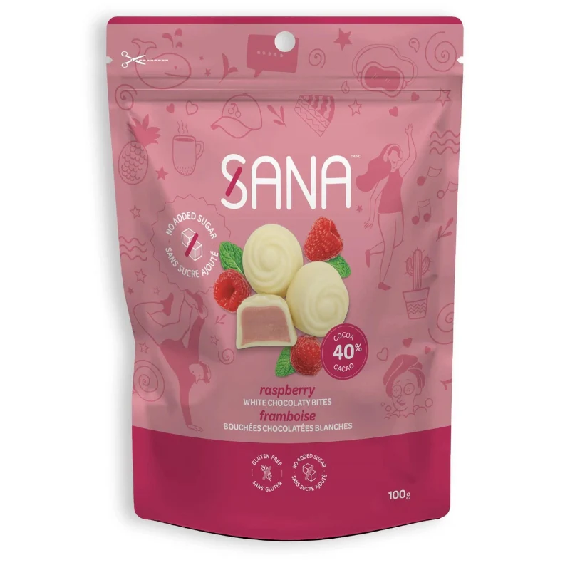 Bouchées Chocolatées Blanches - Framboise